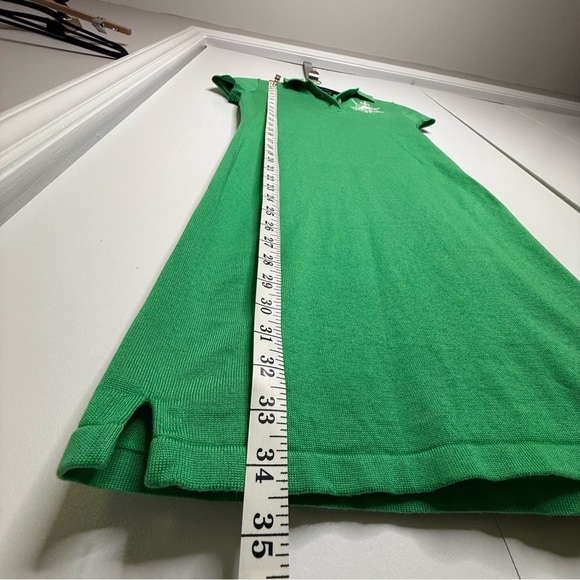 Ralph Lauren Hunter Jumper Equestrian Tennis Knit Polo Dress Green - Picture 8 of 10